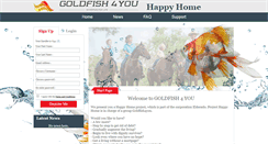 Desktop Screenshot of goldfish4you.com