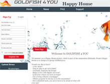 Tablet Screenshot of goldfish4you.com